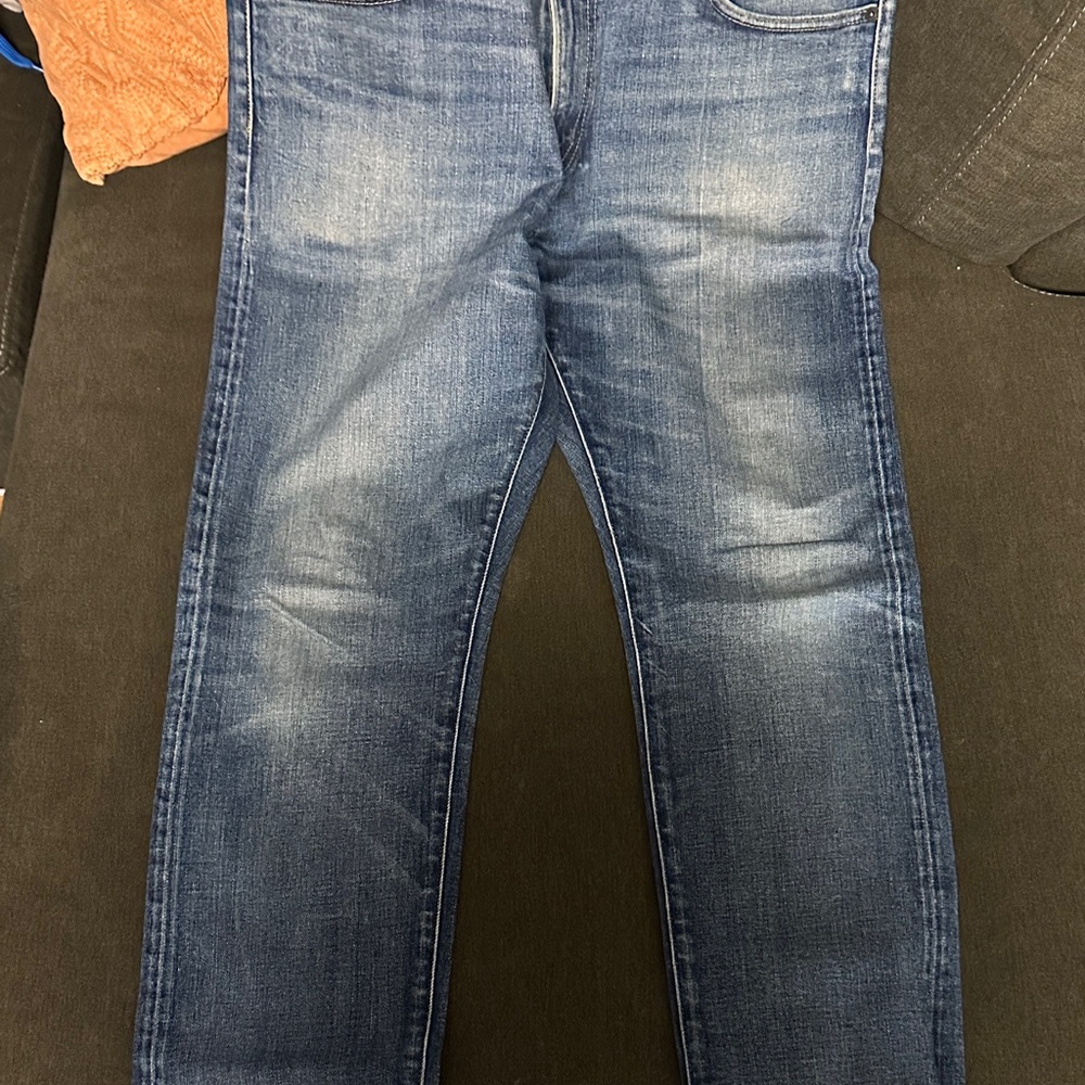 Uniqlo Men's Indigo Slim Selvedge Jeans - Picture 5 of 7